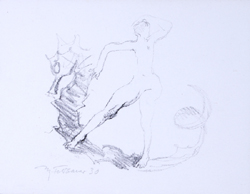 Max Feldbauer,Scholle,Das freche Seepferdchen I,Lithografie,15 x 20 cm,signiert l.u., datiert (19)30