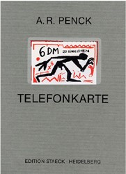 Telefonkarte auf bedruckter Klappkarte