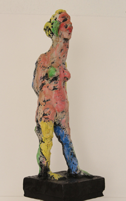 Markus Lüpertz Felicitas Bronzeskulptur handbemalt