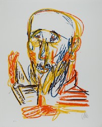 Markus Lüpertz, Konzert in Karlsruhe, Farbserigrafie Papier 2015