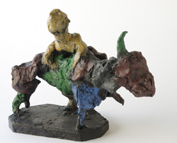 Markus Lüpertz,Herkules und der Stier 2014,Bronze,Skulptur,Bronzeskulptur,Auflage 6,Schmäke