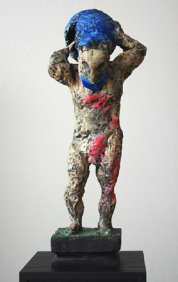 Markus Lüpertz Atlas handbemalt Bronzeskulptur