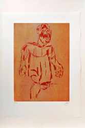 Markus Lüpertz,Hölderlin,Farbholzschnitt,2012,Papier,Luepertz,Hoelderlin