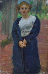 Paula Wimmer, Mädchenportrait,junges Mädchen,Öl/Leinwand,unsigniert,Dachau,Künstlerin,Feldbauer Schülerin,Berlin